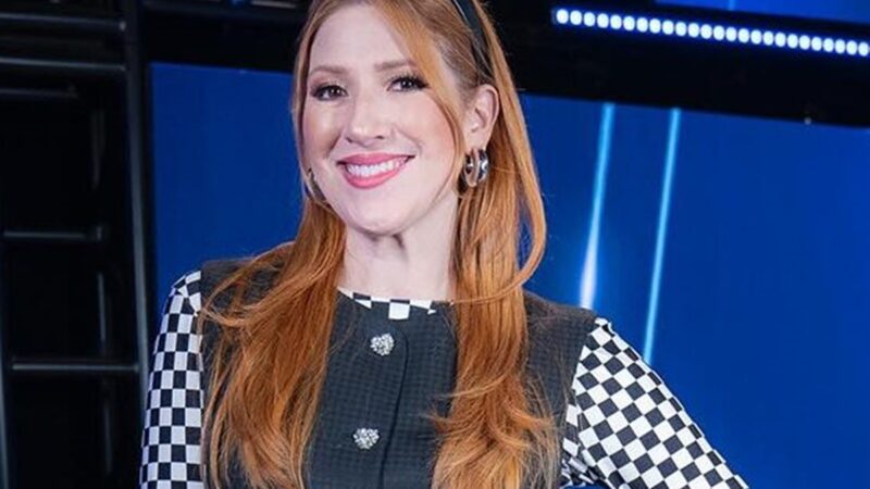 Dani Calabresa mostra tamanho da barriga de grávida