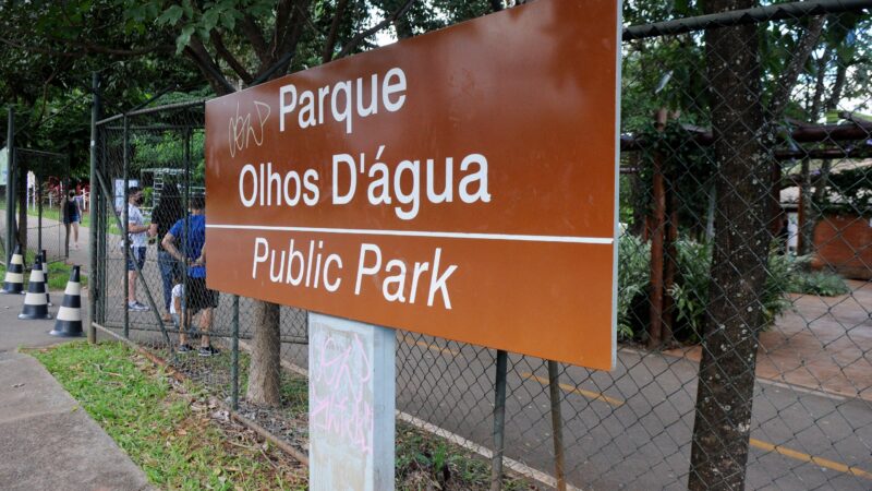Parque Olhos d’Água fecha para manutenção na terça (22)