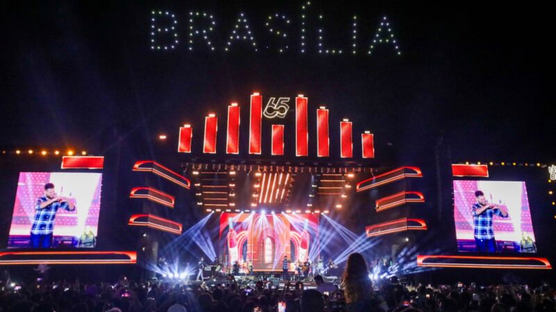 Terceiro dia de shows na Esplanada encerra celebrações pelos 65 anos de Brasília