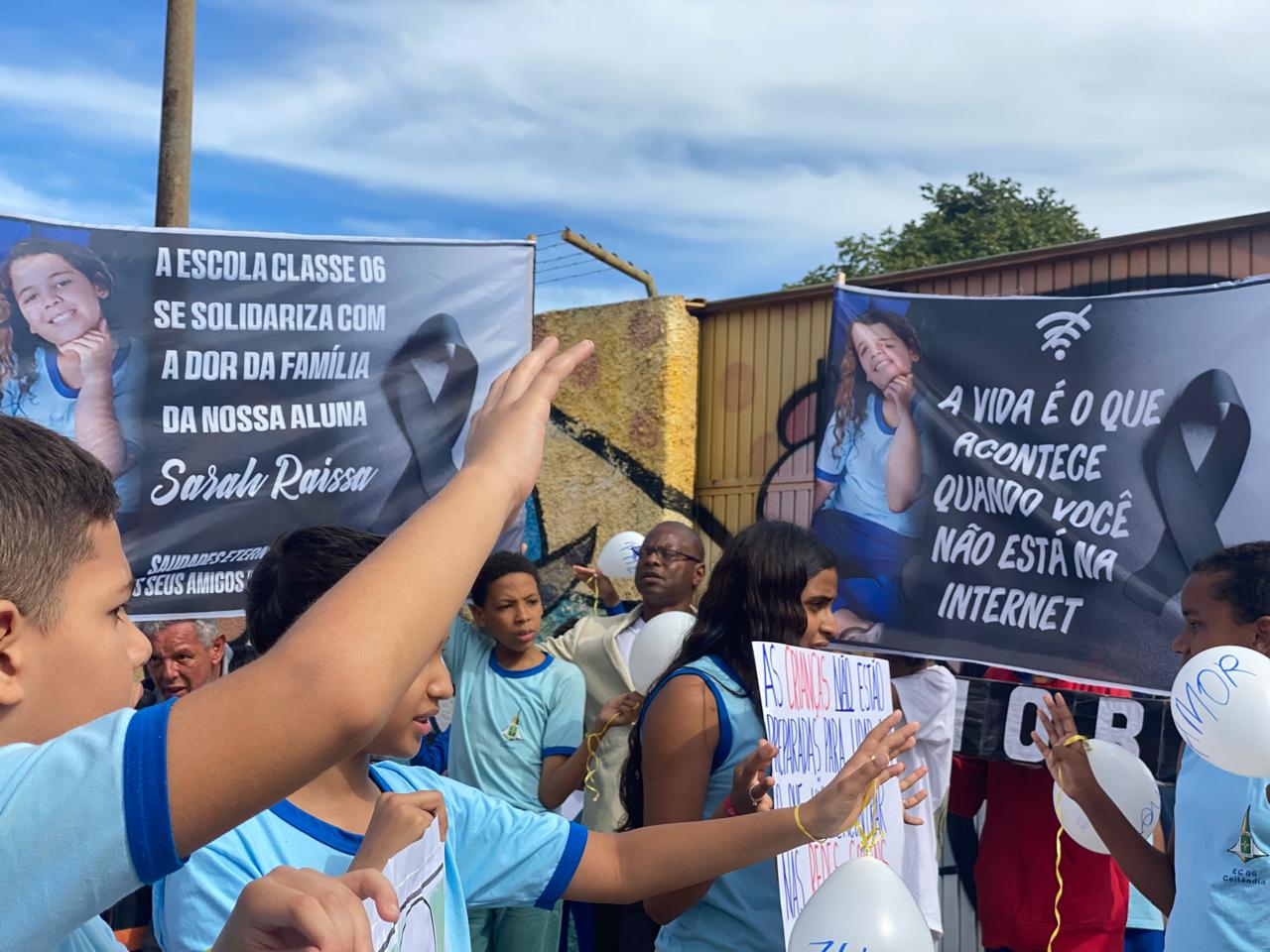 Escola Classe 06 de Ceilândia homenageia aluna de 8 anos vítima de desafio na internet
