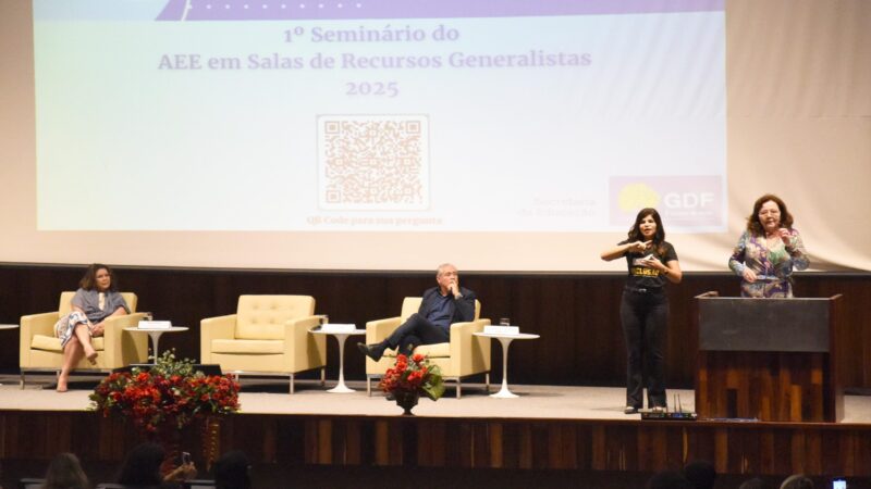 Atendimento das salas de recursos da rede pública de ensino do DF é tema de seminário