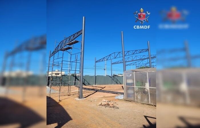 Operário morre após ser atingido por estrutura metálica na Cidade Estrutural