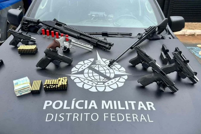 PM prende três por comércio ilegal de arma de fogo no DF e em Goiás