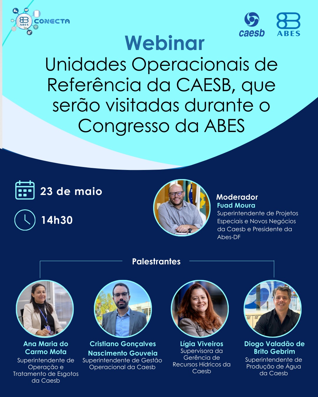 ABES e Caesb promovem webinar sobre as estruturas de saneamento que serão visitadas durante o 33º Congresso da ABES – Caesb