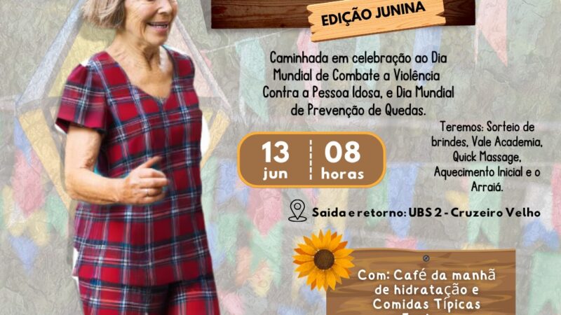 Cruzeiro terá Caminhada Viva Melhor na sexta-feira (13)