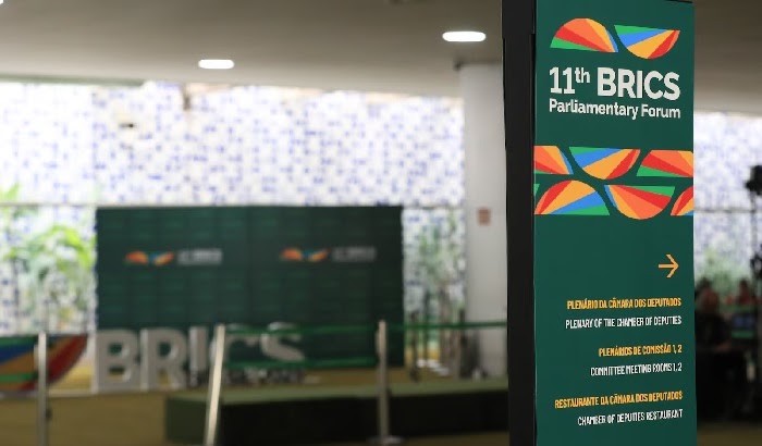 Parlamentares de 15 países debatem clima e IA em fórum dos Brics no Congresso