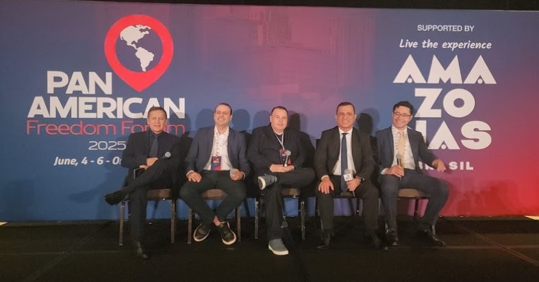 Republicanos participam da abertura do Pan American Freedom Forum 2025 em Orlando (EUA)