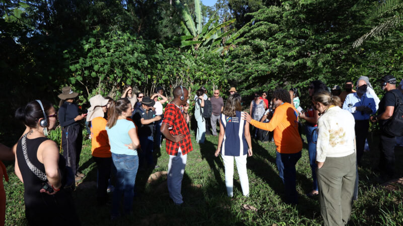 Horto florestal da UBS 1 do Lago Norte recebe membros de agência da ONU