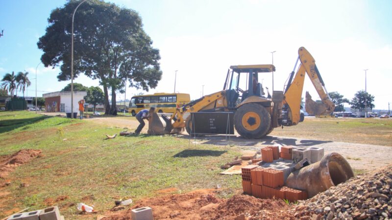 Nova galeria na região do Estádio Augustinho Lima, em Sobradinho, reduz riscos de alagamentos