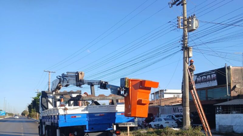 CEB IPes atua com agilidade para restabelecer iluminação pública após nova ocorrência de furto de cabos, em Ceilândia