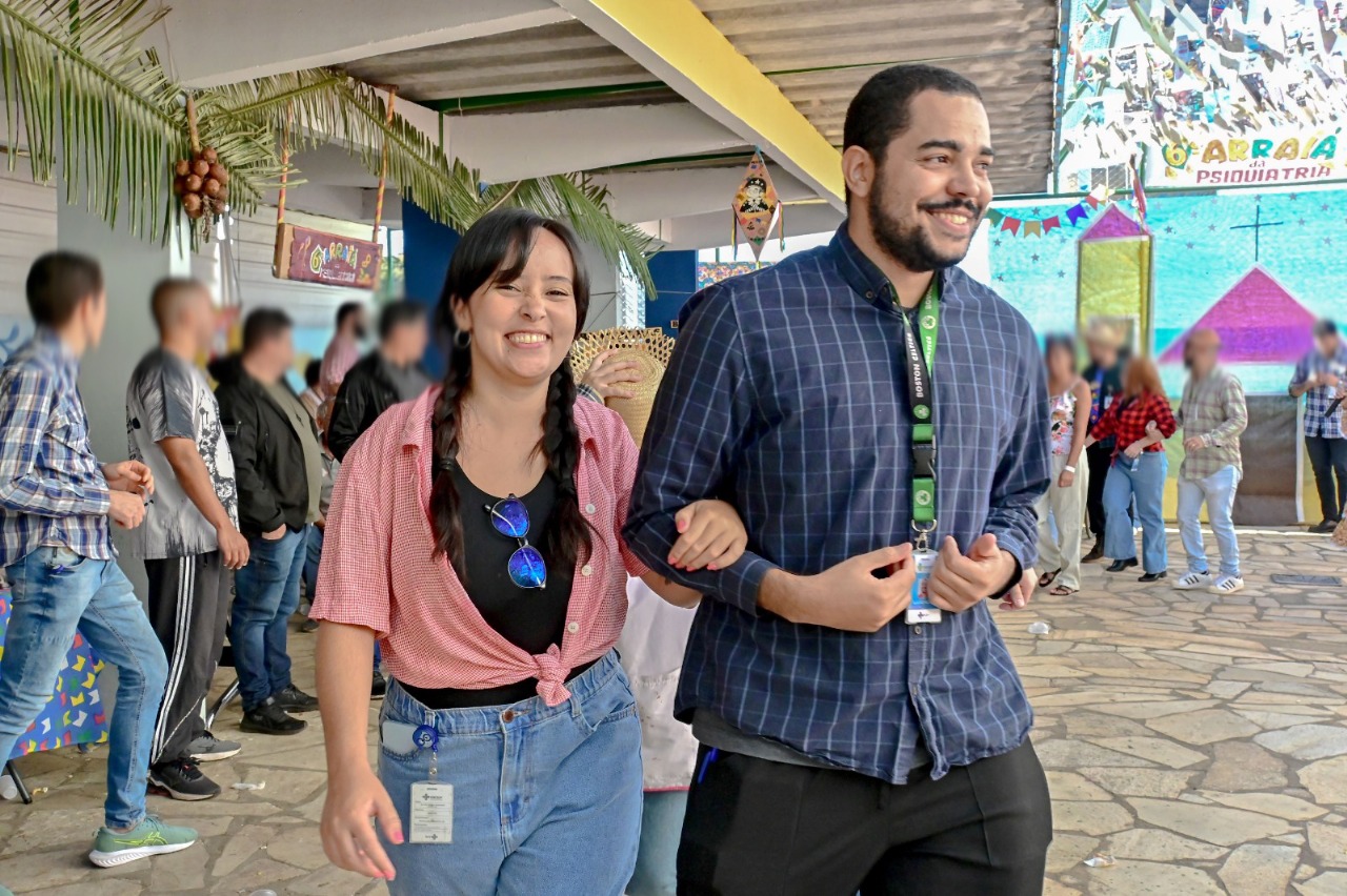 Festa junina transforma rotina de pacientes psiquiátricos do Hospital de Base
