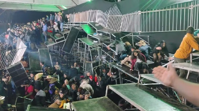 Desabamento em arquibancada durante rodeio em SP deixa cerca de 60 feridos; show de Gian & Giovani é cancelado