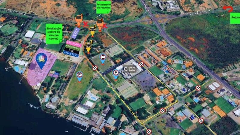 Trânsito no DF terá alterações no final de semana para eventos culturais e esportivos