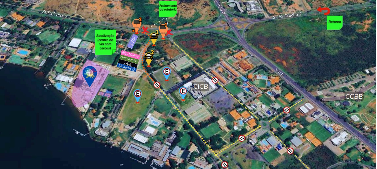 Trânsito no DF terá alterações no final de semana para eventos culturais e esportivos