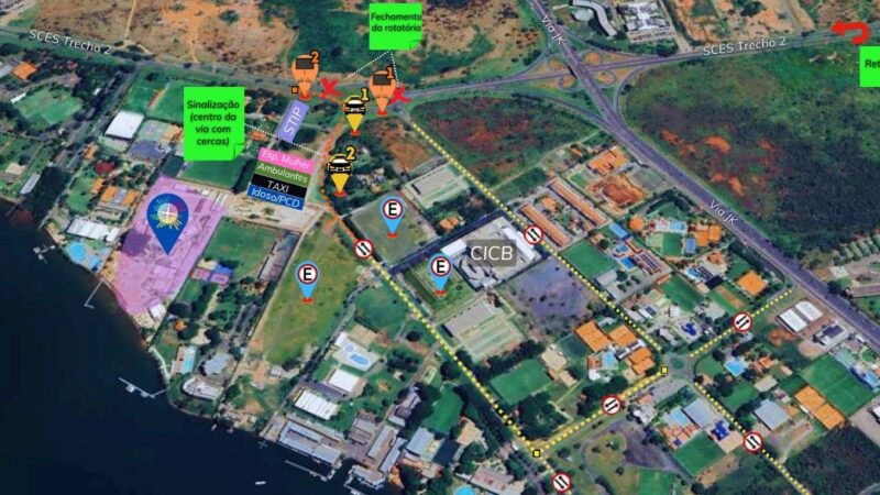 Trânsito no DF terá alterações no final de semana para eventos culturais e esportivos