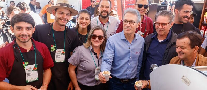 Governador Zema de Minas Gerais participa de feira de agronegócios em Três Corações