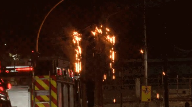 Postes de energia explodem e pegam fogo na Asa Norte; veja VÍDEO