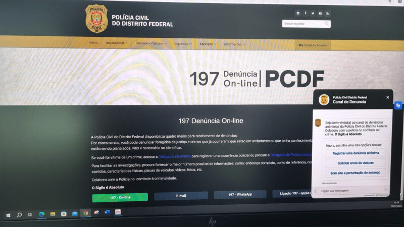 Chatbot representa 20% dos registros de denúncias anônimas à Polícia Civil