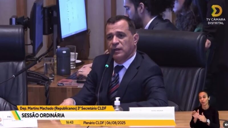 Deputado Distrital Martins Machador propõe intensificar verbas para combater a violência contra a mulher