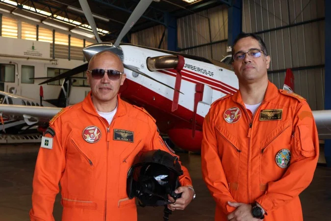 Reforço dos ares: CBMDF usa aeronaves no combate a incêndios florestais
