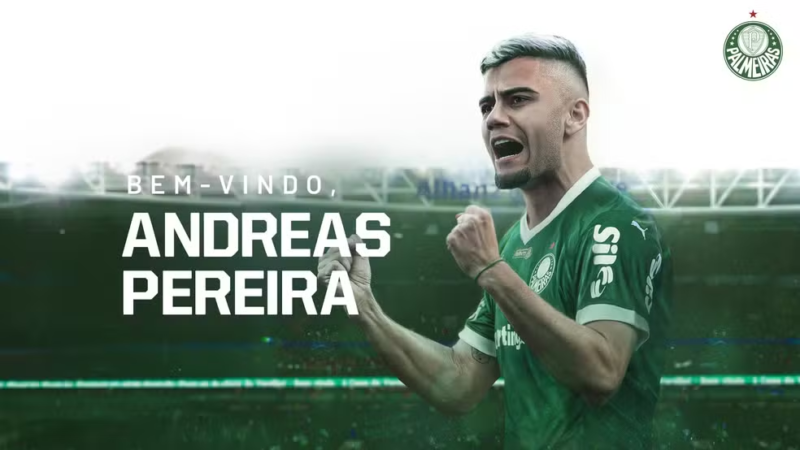 Palmeiras anuncia a contratação de Andreas Pereira