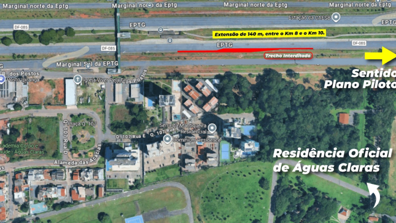 Caesb faz nova etapa de obra para conectar sistemas de Descoberto e Torto/Santa Maria