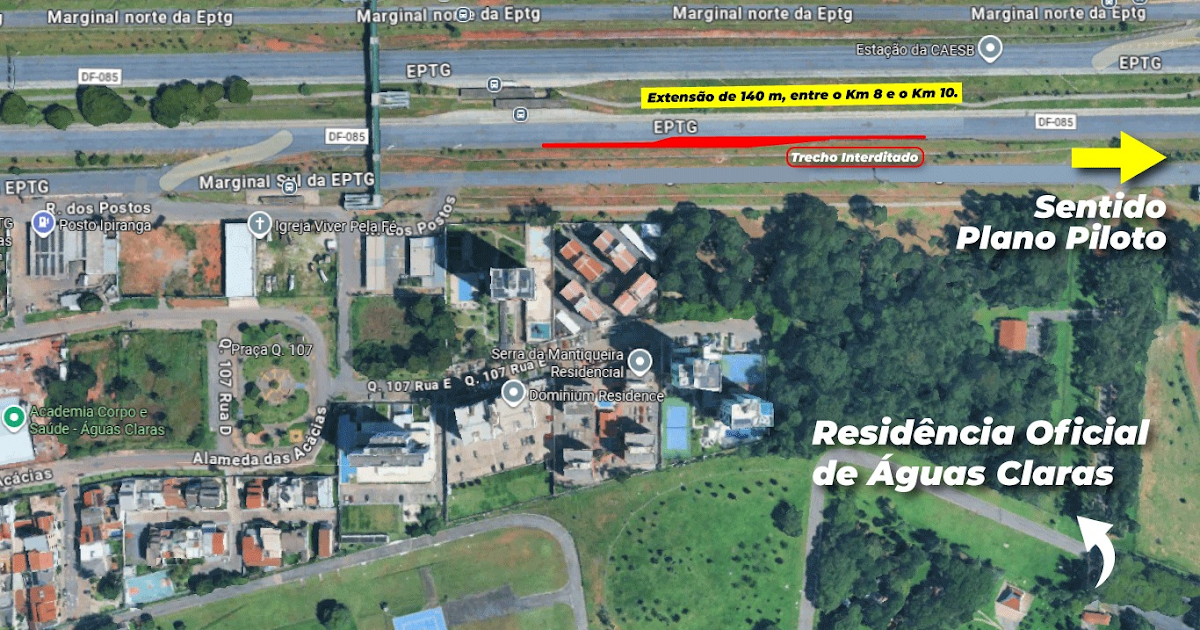 Caesb faz nova etapa de obra para conectar sistemas de Descoberto e Torto/Santa Maria