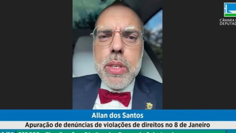 Foragido, Allan dos Santos participa de audiência na Câmara sobre 8/1