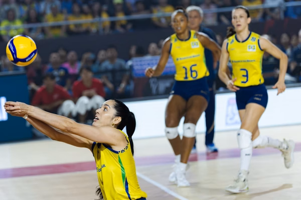 Mundial de Vôlei: Brasil derrota Porto Rico e avança em 1º no grupo C