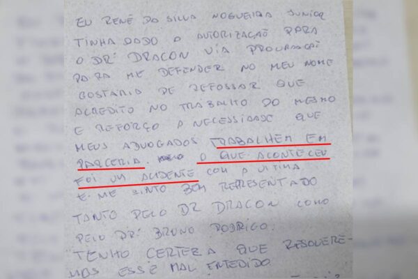 Empresário que matou gari a tiros escreve carta após mudar de advogado