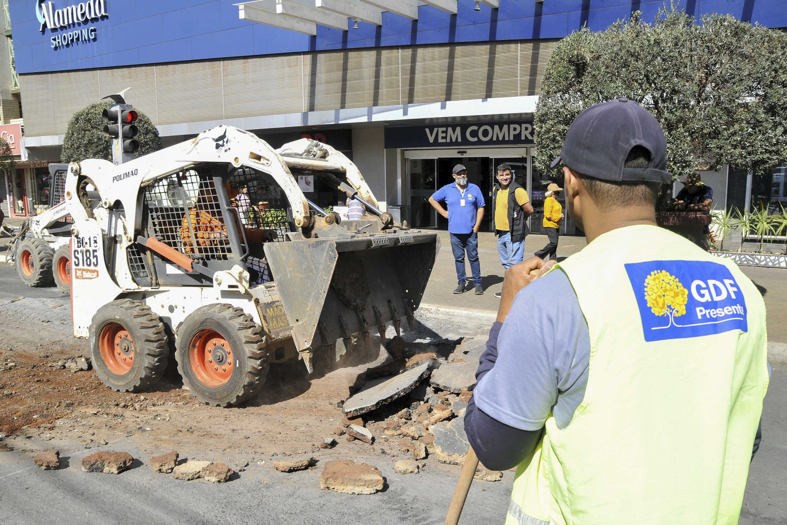 GDF começa reforma das faixas de pedestre de Taguatinga pela Avenida Comercial Sul