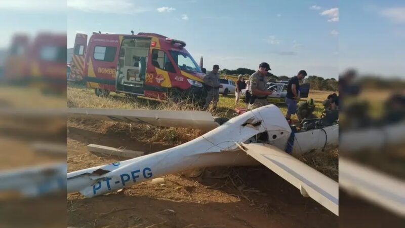 Piloto de planador colide com árvore e sofre acidente em aeroporto de Formosa (GO)