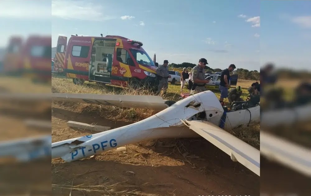 Piloto de planador colide com árvore e sofre acidente em aeroporto de Formosa (GO)