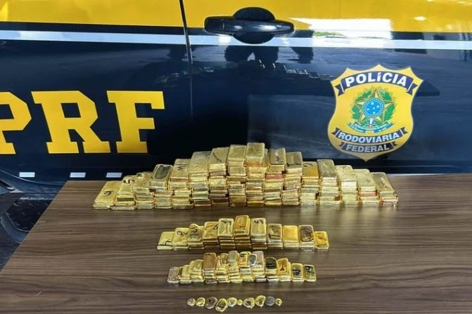 PRF faz a maior apreensão de ouro da história no valor de R$ 60 milhões