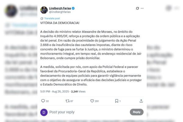 Petista que pediu monitoramento de Bolsonaro comemora: “Vitória!”