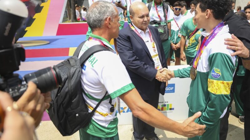 Ibaneis Rocha visita arena dos Jogos da Juventude e destaca infraestrutura de Brasília