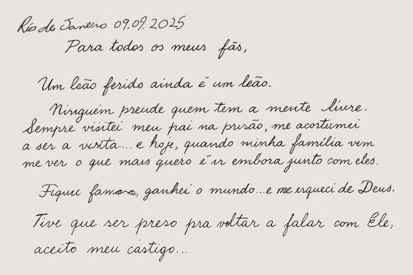 Na prisão, Oruam desabafa sobre falta de lealdade: “Amigos de mentira”