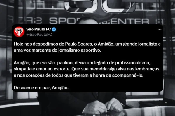 Clubes brasileiros lamentam morte de Paulo Soares, o Amigão; confira