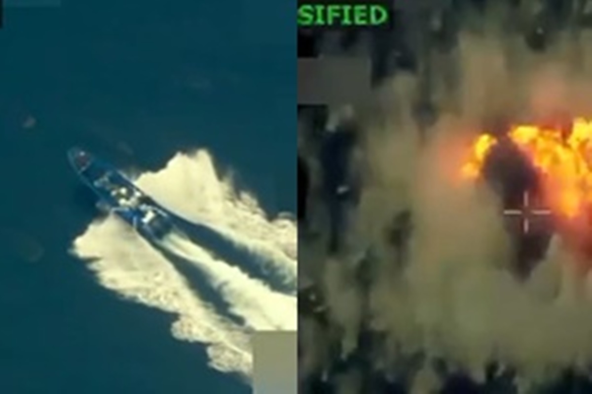 Trump divulga imagens de novo ataque a barco em águas internacionais