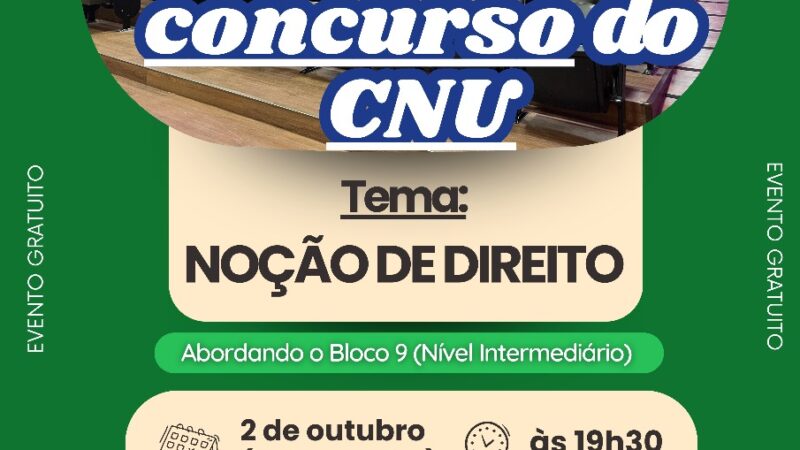 Guará promove aulão gratuito para candidatos ao CNU