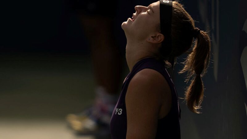 Tenista revela motivo que a fez chorar durante jogo do US Open