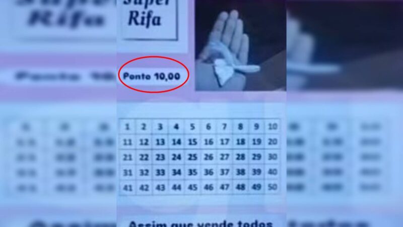 Rifa de cocaína: mulher faz sorteio da droga com ponto custando R$ 10