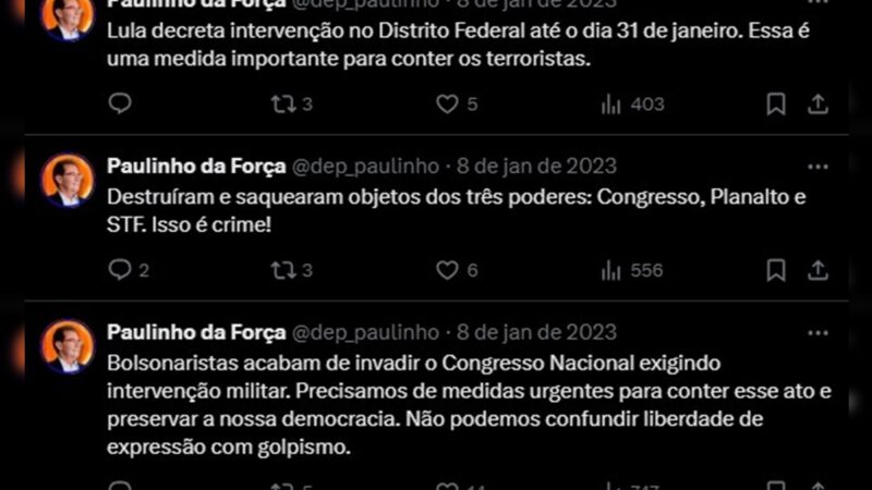 Anistia: relator chamou grupos do 8/1 de “terroristas” e apoiou Moraes