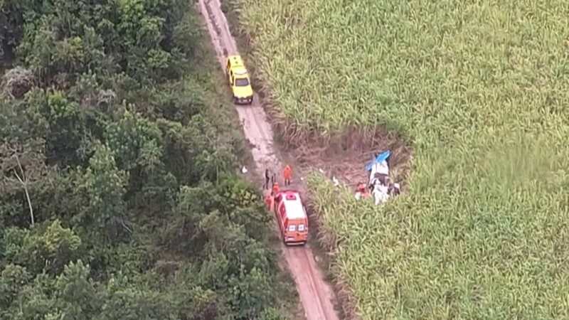 Veja imagens aéreas do local exato da queda de avião com drogas em AL