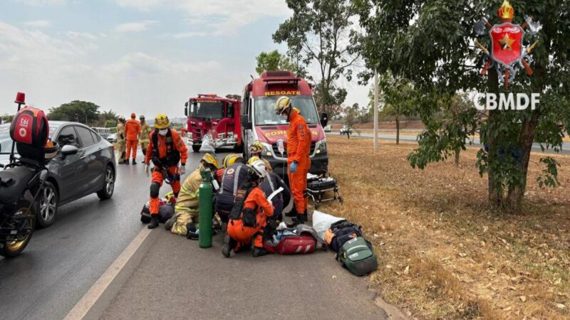 Mulher de 76 anos morre atropelada na BR-020, em Sobradinho