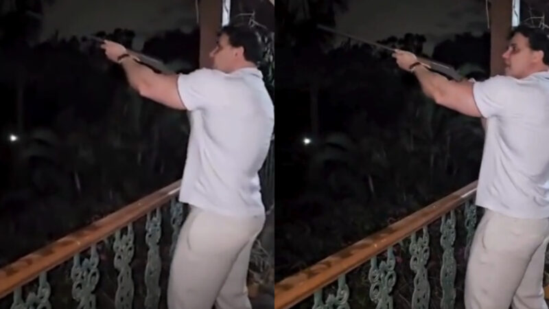 Vídeo mostra empresário que matou gari em BH atirando de varanda