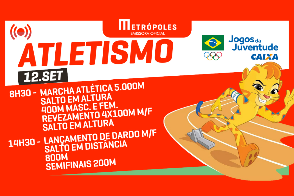 Jogos da Juventude 2025: disputas do atletismo continuam nesta sexta