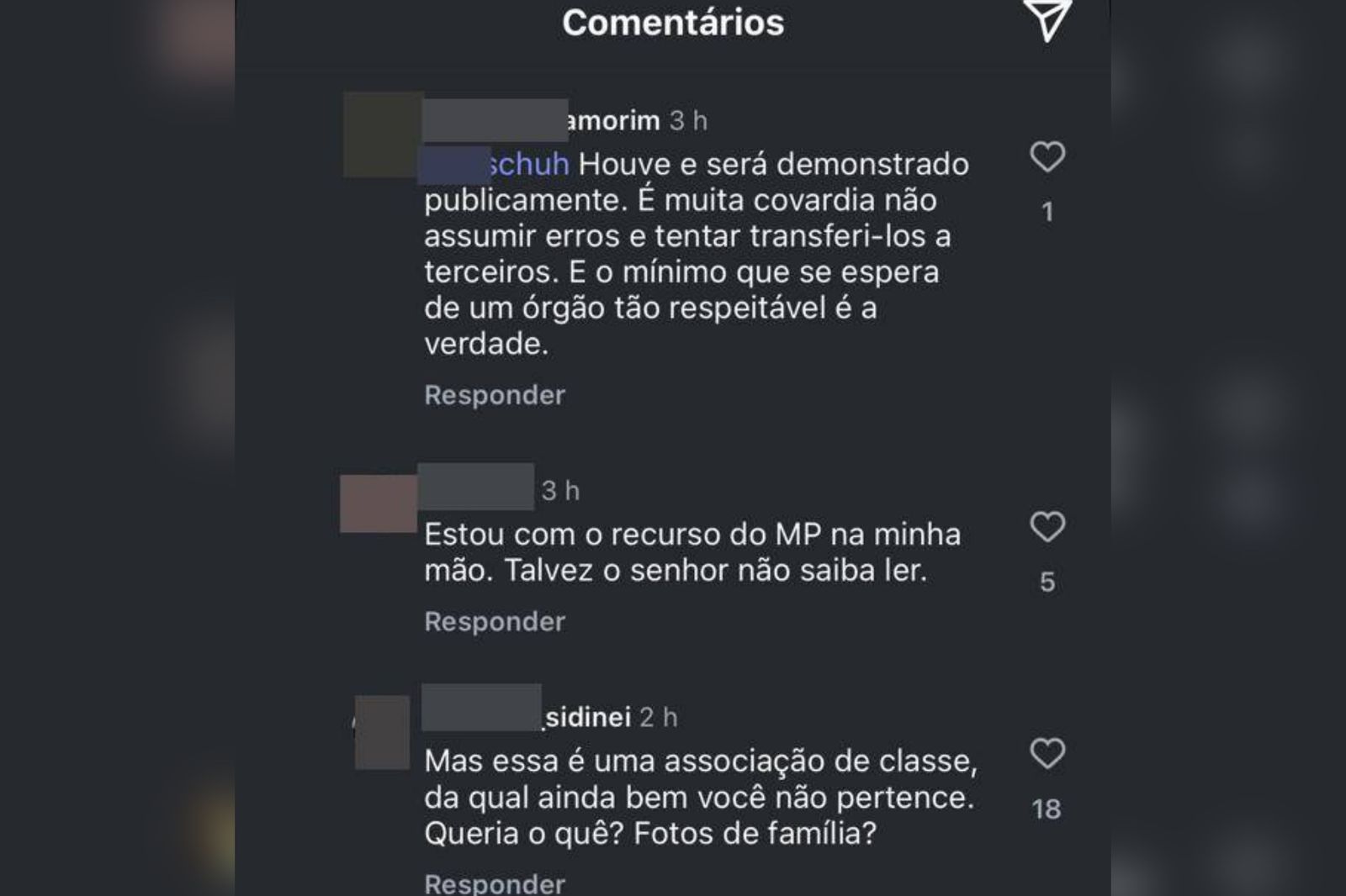 Juízes e promotores brigam em post sobre feminicídio: “Não sabe ler”