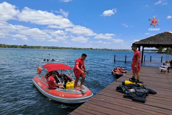Homem desaparece após canoa virar durante passeio no Lago Paranoá