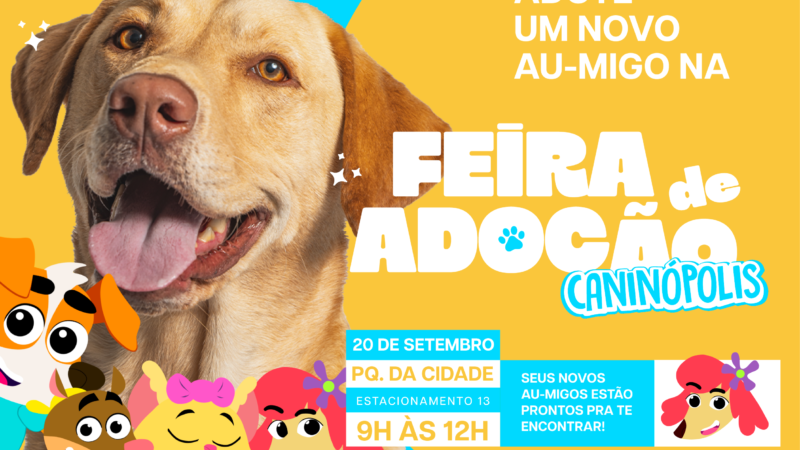 Caninópolis leva diversão e solidariedade para a Feira de Adoção no Parque da Cidade
